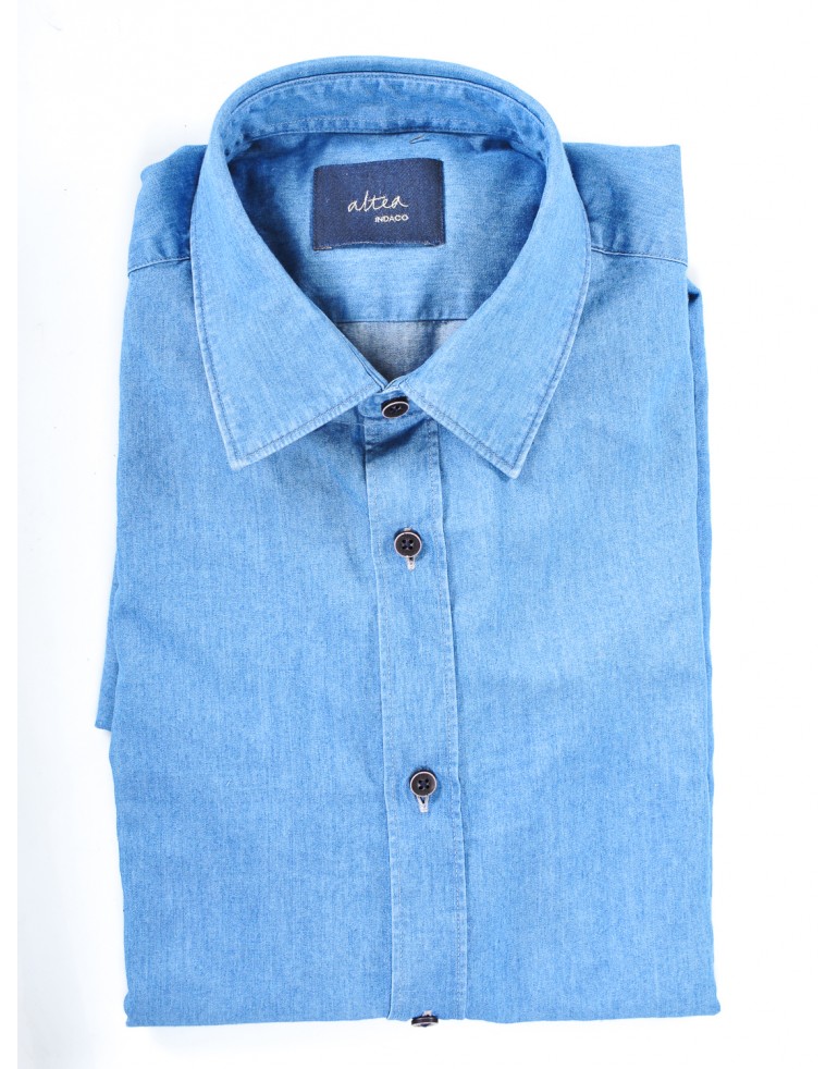 Camicia denim Uomo Altea 1CHIARO