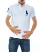 Polo custom big pony Uomo Polo ralph lauren WHITE/ACTIVE