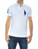 Polo custom big pony Uomo Polo ralph lauren WHITE/ACTIVE