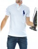 Polo custom big pony Uomo Polo ralph lauren WHITE/ACTIVE