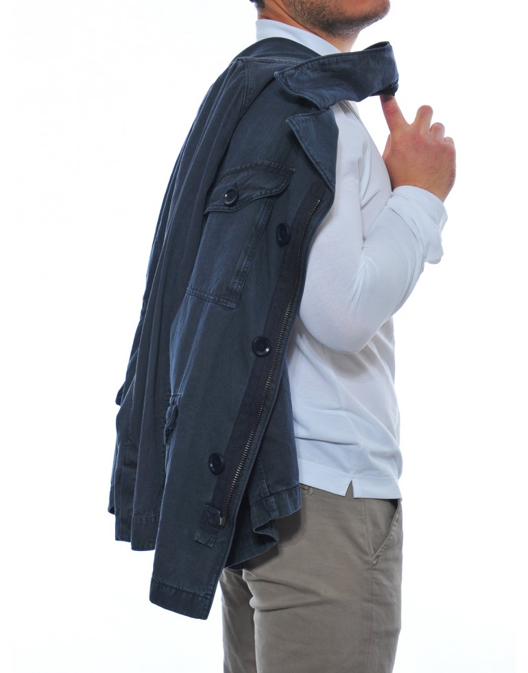 Giacconwe field jacket m43 Uomo Fay U807BLUNOTTE