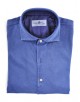 Camicia oxford lavato Uomo Della ciana 37565OCEANO