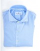 Camicia oxford lavato Uomo Della ciana 37535CELESTE