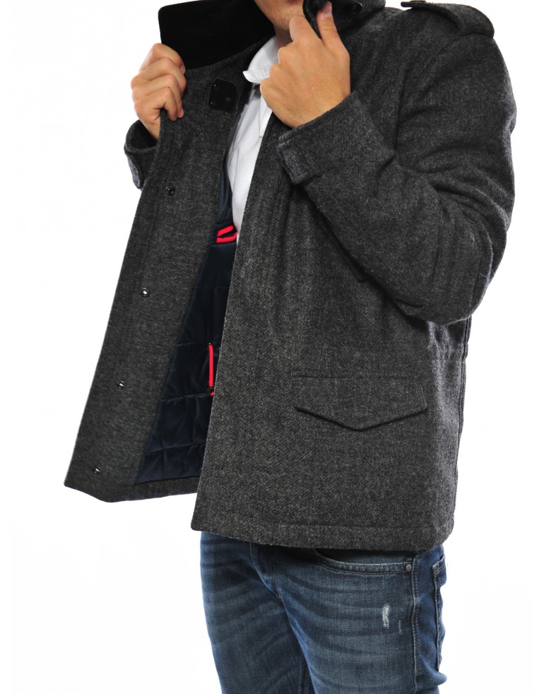 Giaccone short field lana Uomo Fay B800