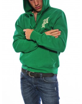 Felpa cap mezza zip Uomo Polo ralph lauren ENGLISH GREEN