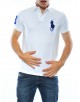 Polo custom big pony Uomo Polo ralph lauren WHITE/ACTIVE