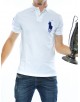 Polo custom big pony Uomo Polo ralph lauren WHITE/ACTIVE