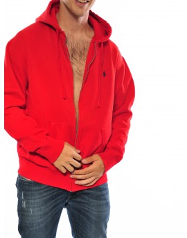 Felpa full zip cappuccio Uomo Polo ralph lauren RL 2000 RED